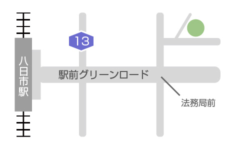 メディカルコンタクトレンズ八日市の地図(近江鉄道八日市駅周辺)